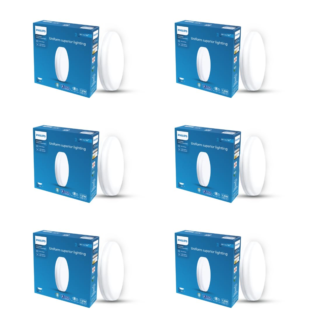 Philips 12W AstraGlow LED Surface Light - Cool Daylight -12 Philips 12W AstraGlow LED Surface Light - Cool Daylight -12