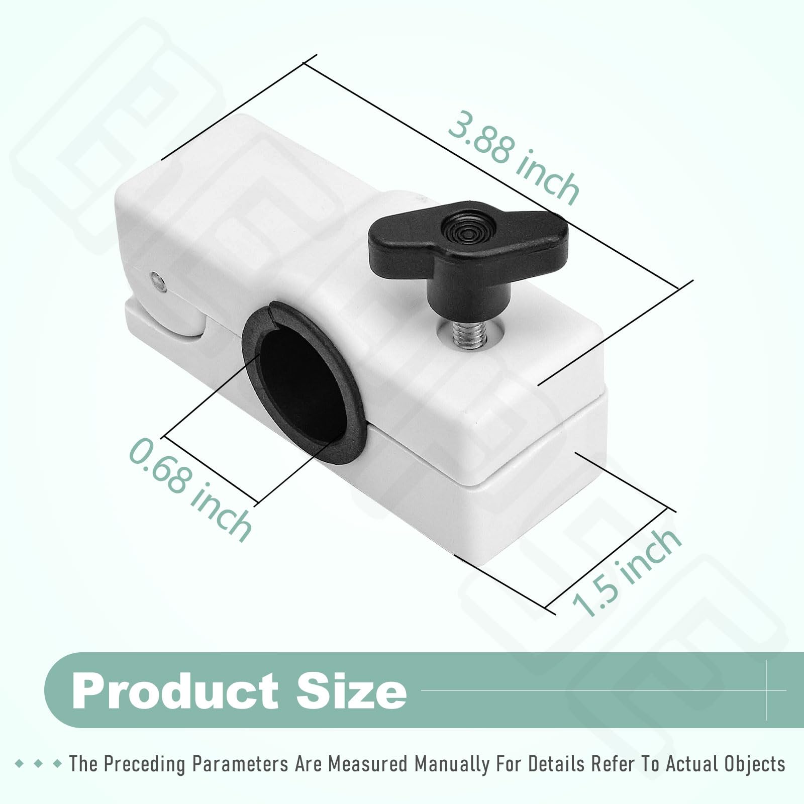 BERPSE 327199-1 Removable Rail Mount Clamps - Use for Round Tubing Compatible with S-ea Dog