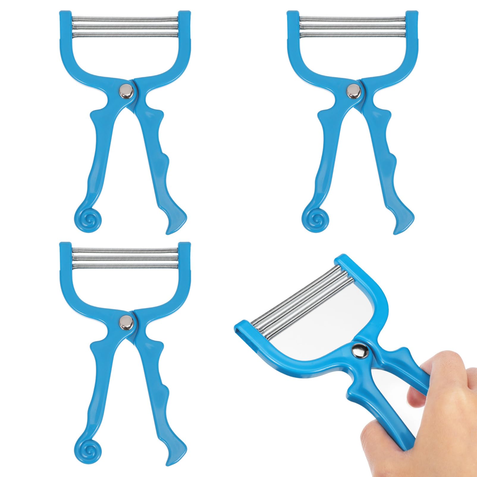 FOMIYES 3pcs Manual Facial Epilator Face Hair Remover Tool for Women Safe Comfortable Hair Spring Remover