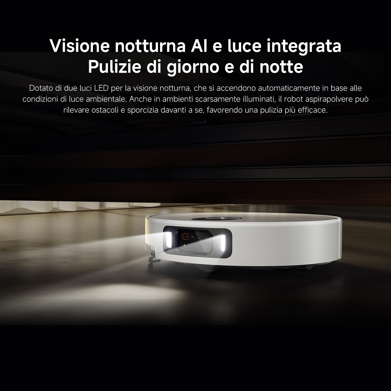 XIAOMI Robot Vacuum 5 Pro, Aspirazione potente da 20000Pa, evitamento ostacoli con AI, riconoscimento intelligente dello sporco, navigazione laser intelligente dToF con sollevamento automatico