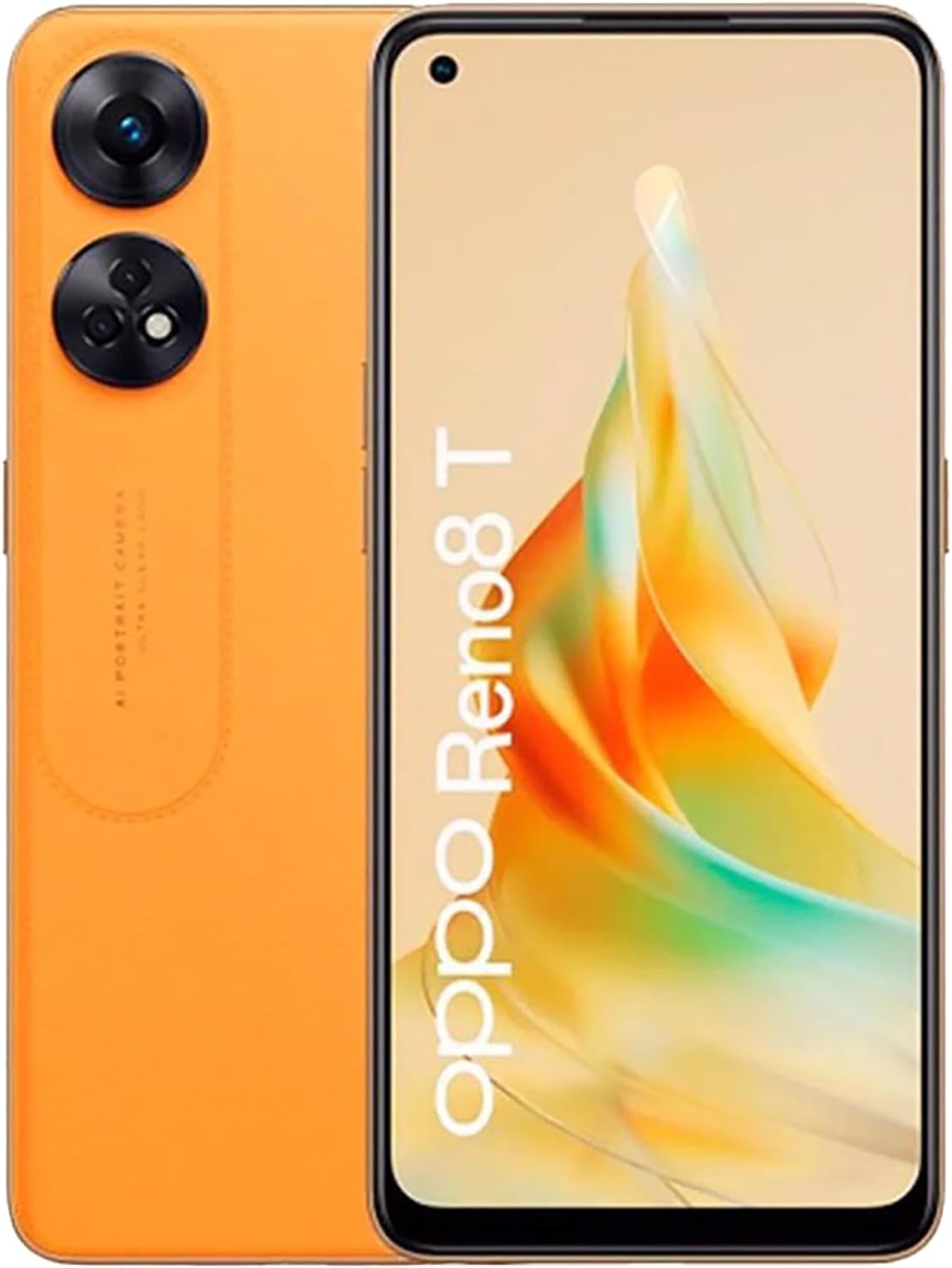 OPPO Reno8T Dual-SIM 128GB ROM + 8GB RAM (GSM Only | No CDMA) Factory Unlocked 4G/LTE Smartphone (Orange Sunset) - International Version