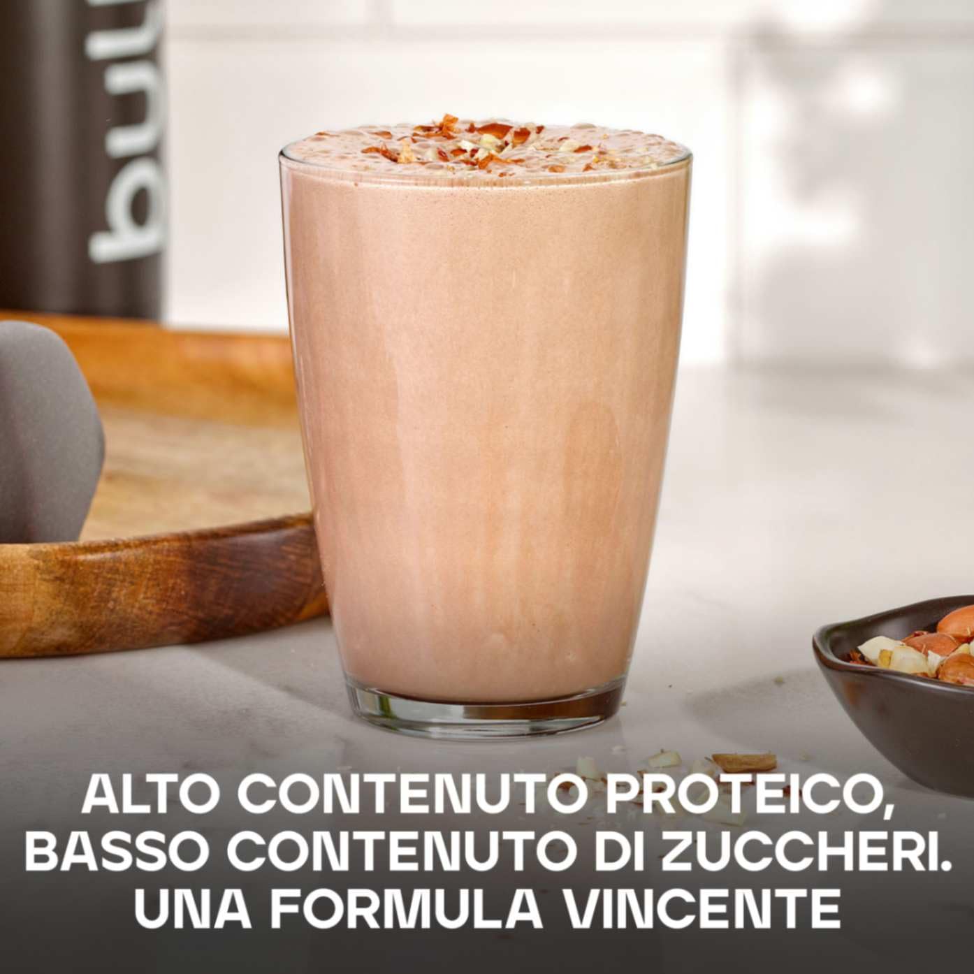 Bulk Pure Whey Proteine in Polvere | Cioccolato e Arachidi | 22g Proteine e 5g BCAA per dose | Basso contenuto di zuccheri | Supporta la crescita e il recupero muscolare | Facile da miscelare | 1kg