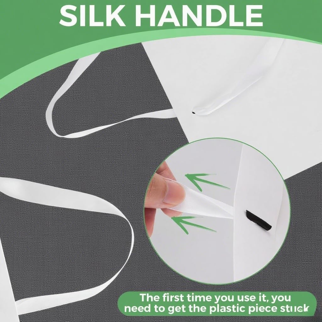 MAQMAQQ Extra Large White Gift Bags: 16x5x11 Inch 3pcs Black Paper Bags With Handles Bulk For Party Shopping Birthday Wedding Party Business - Image 3