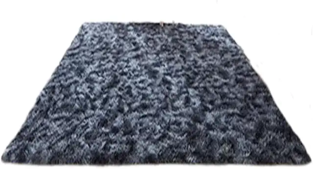 Lightweight Terrace Mat 220x270cm Heat Insulation, Heat Retention, Non-Slip Modern Carpet, Dark Grey