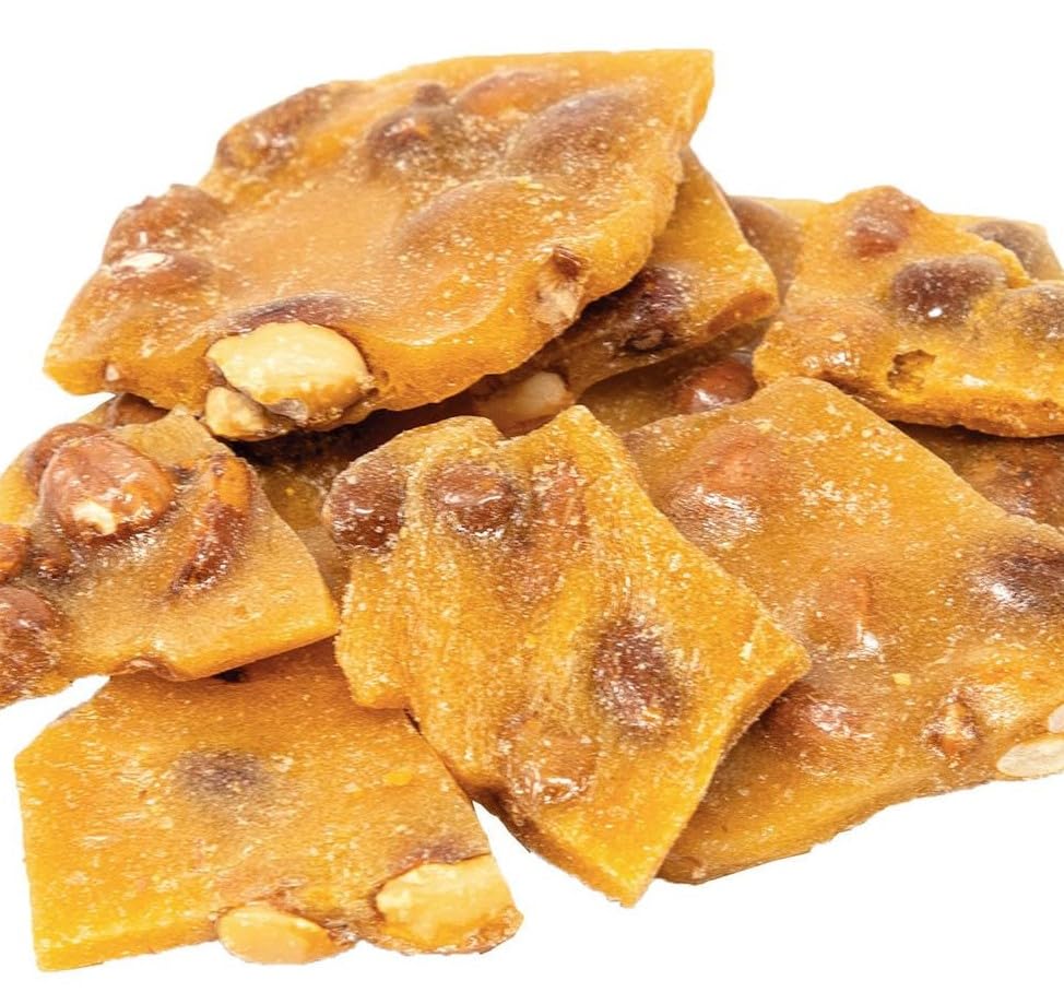 Peanut Brittle Smooth Creamy Crunchy Sweet Fresh Snack - 20 oz in a Resealable Bag to Ensure Freshnes