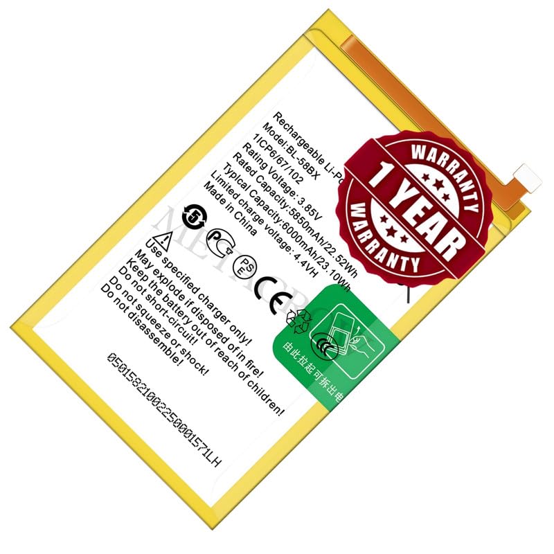 Image of Original BL-58BX Battery Compatible for Infinix Hot 10S - (6000mAh) - 1 Year Warranty CD3