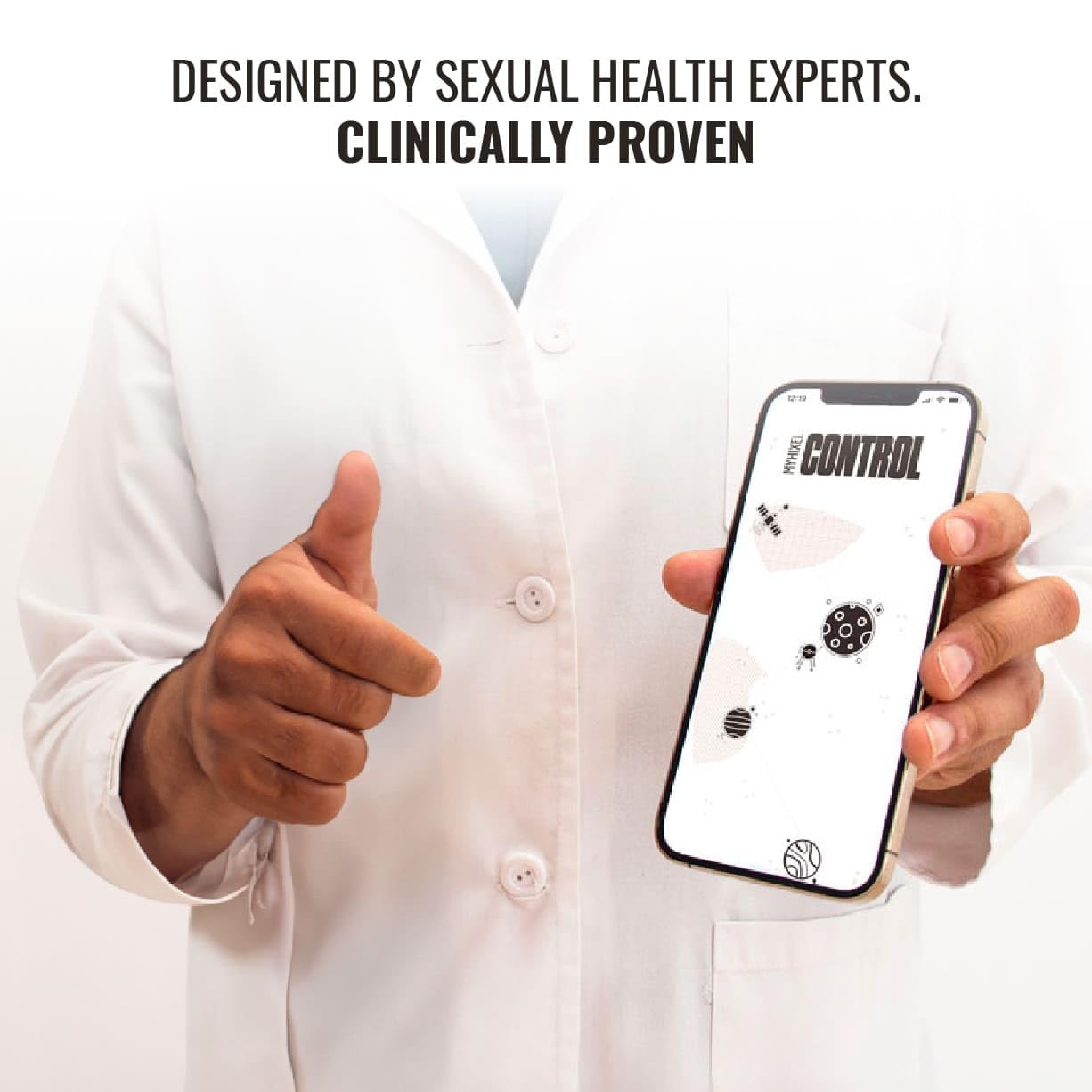 MYHIXEL CONTROL I | Entrenamiento masculino para eyaculación precoz | Dispositivo con app guiada sin fármacos ni sprays | Solución natural y discreta