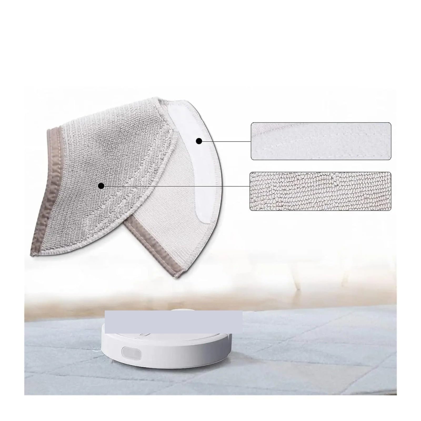 Chiffons De Nettoyage À Couverture Complète, Compatibles Avec Aspirateur Roborock,S5 S50 S51 S55 S6 S6 MAXV S5 MAX(10pcs)