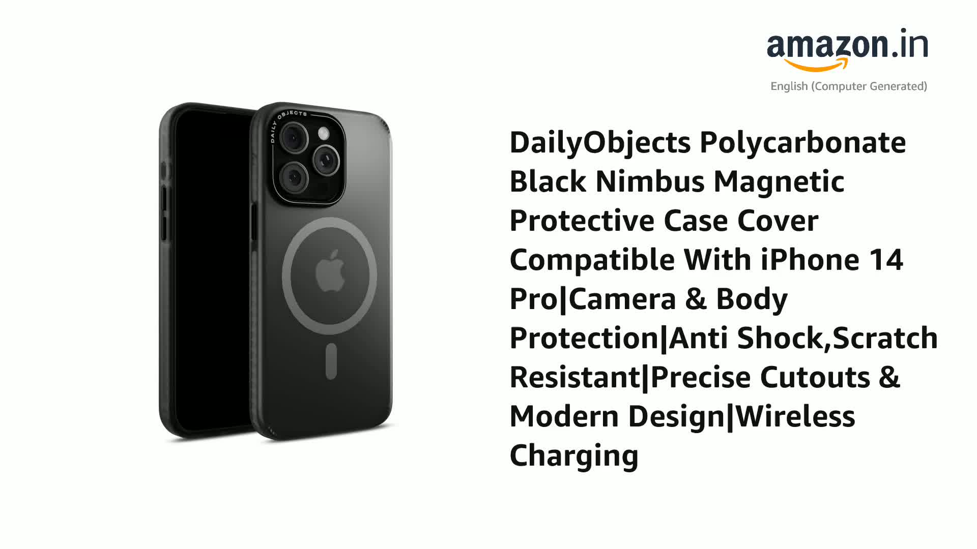 DailyObjects Polycarbonate Case for iPhone 14 Pro Compatible with