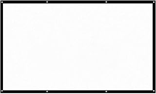 yeacher H120 120'' tela de projetor portátil HD 16:9 branco Dacron 120 polegadas diagonal tela de projeção de vídeo dobrável de parede para home theater escritório filmes dentro de casa ao ar livre