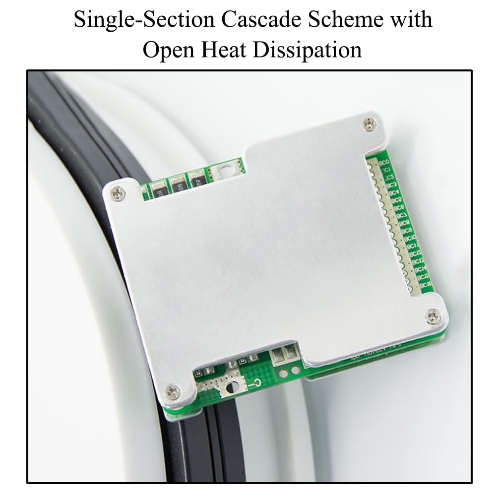 2 placas de protección de batería de la serie 8, módulo de protección BMS, placa de protección de batería de litio, adecuada para batería de fosfato de hierro y litio, serie 8, 3.2 V, 25 A, el mismo