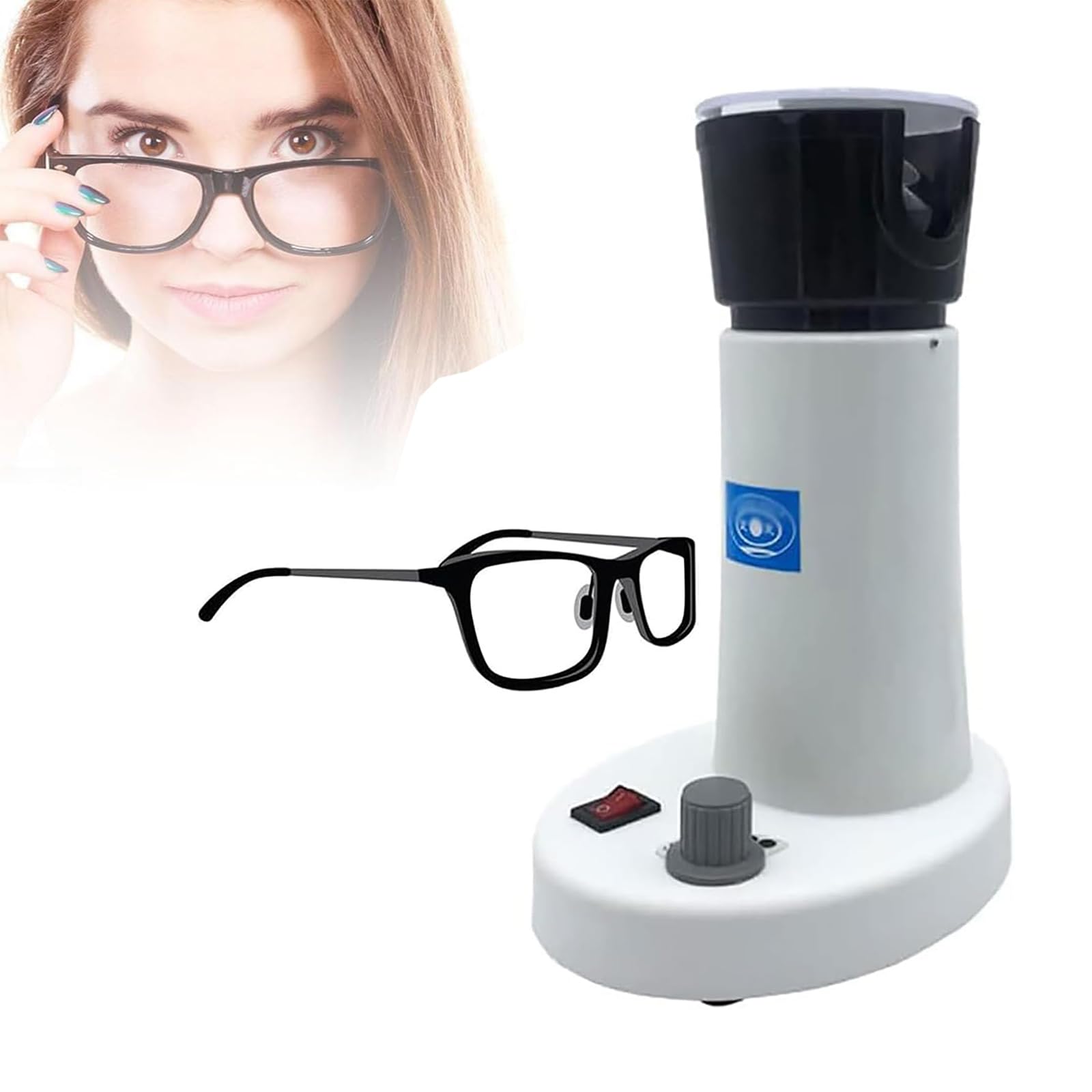 SICWEDIM Optical Eyeglass Frame Heater, Optical Eyeglass Frame Heater Glasses Heating Equipment, Working Noise ≤70db(A)/ 70℃-130℃ Temperature Adjustable, for optical shop
