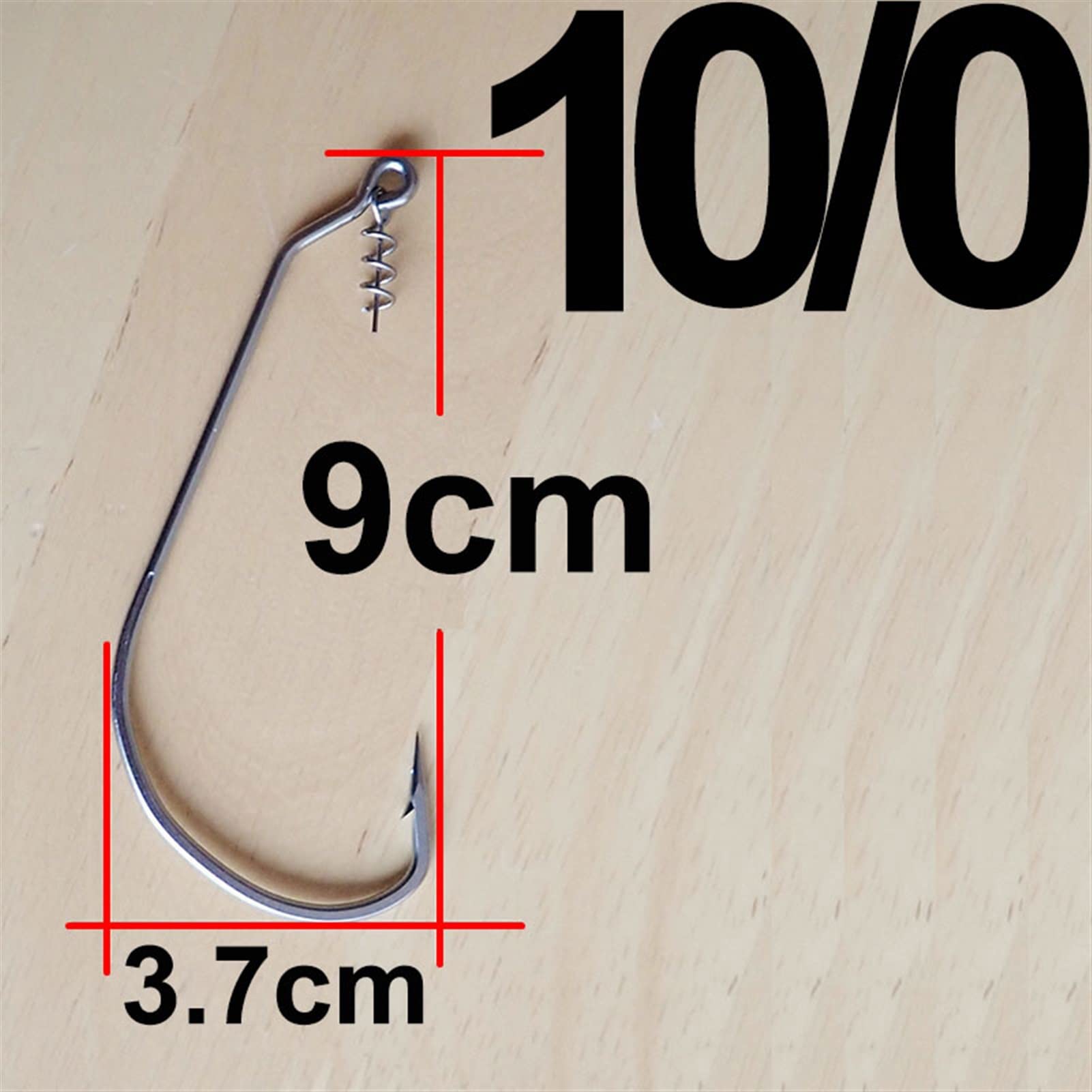 Amo da Pesca 20 Pezzi Ganci da Pesca Larga Ganci da Pesca Jig Grand Big Bass Hook Black High Carbon Acciaio Acciaio a manovella Gancio for la Pesca da Pesca Morbida Ami da Pesca Mare