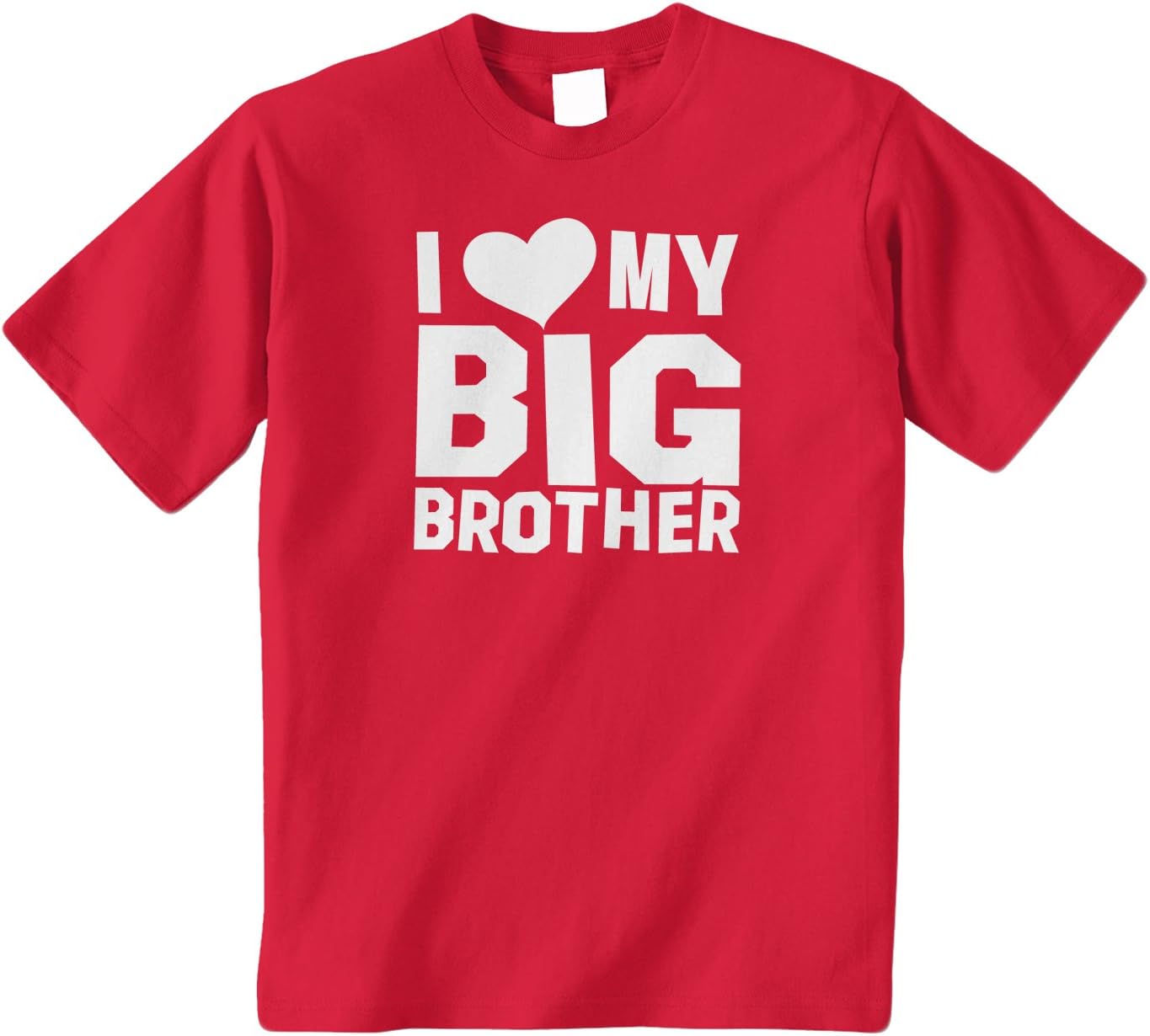 Threadrock Big Girls' I Love My Big Brother Youth T-Shirt