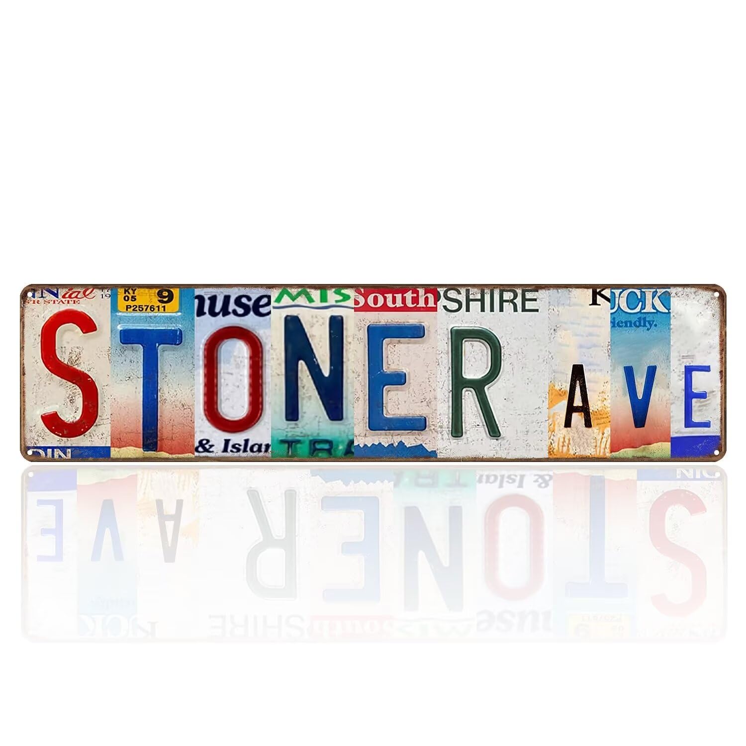 Stoner Avenue Street Sign Vintage Rustic Retro 4x16 Inch Tin Sign