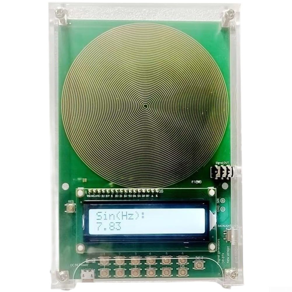 Resonanz-Niederfrequenz-Pulsgeber 7,83Hz Mit Einstellbarer Frequenz 0,1Hz-30kHz Sinus- Und Rechtecksignale USB-Stromversorgung Für Schumann-Wellen(Green)