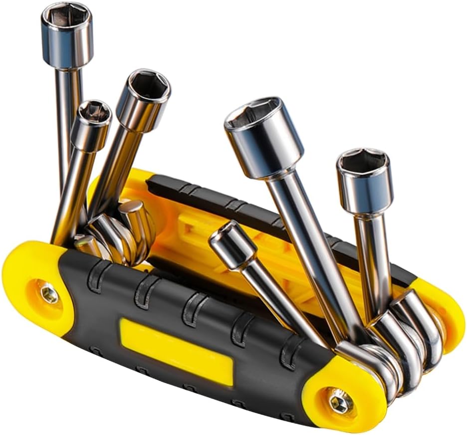 6 in 1 Folding Nut Driver Set Folding Wrenches 5mm 6.0mm 8mm 9mm 10mm 12mm