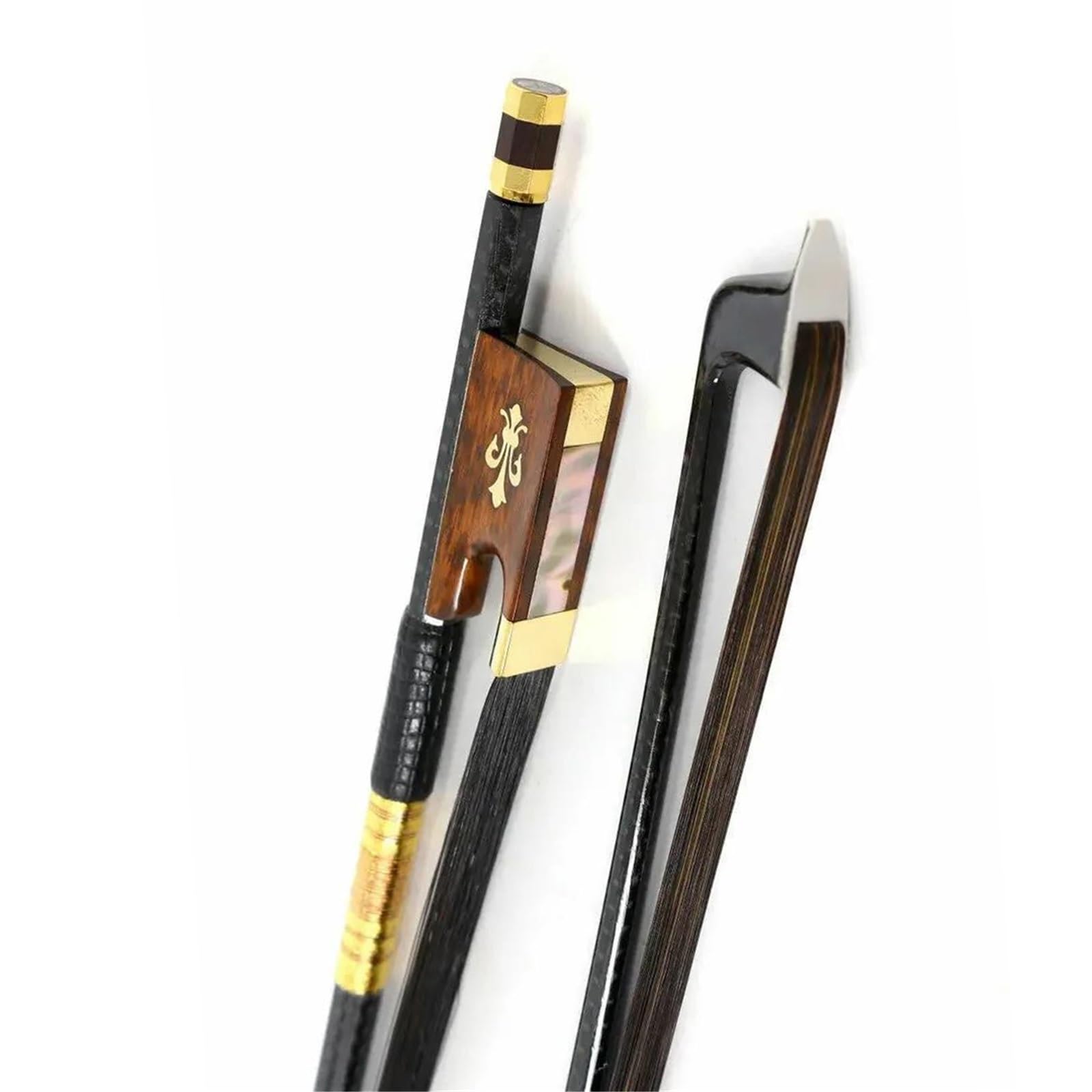 Archet De Violon Pour Pratique Archet De Violon Tressé En Fibre De Carbone Taille 4/4 Motif Grenouille En Bois | Archet de violon