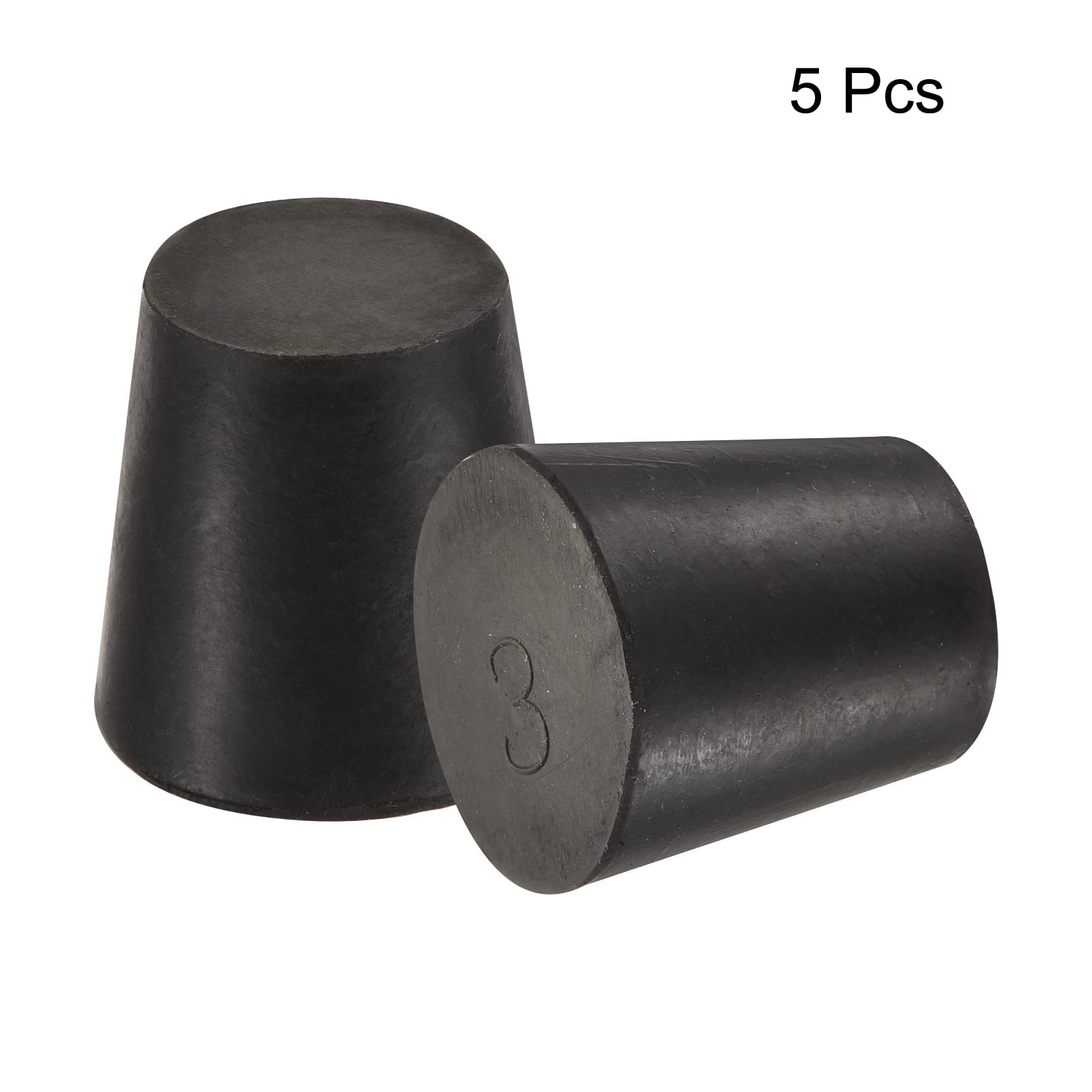 Lot De 5 Bouchons Coniques En Silicone - Diamètre 18 à 24 Mm, Hauteur 25 Mm - Pour Protection Trous, Revêtement Poudre, Laboratoire