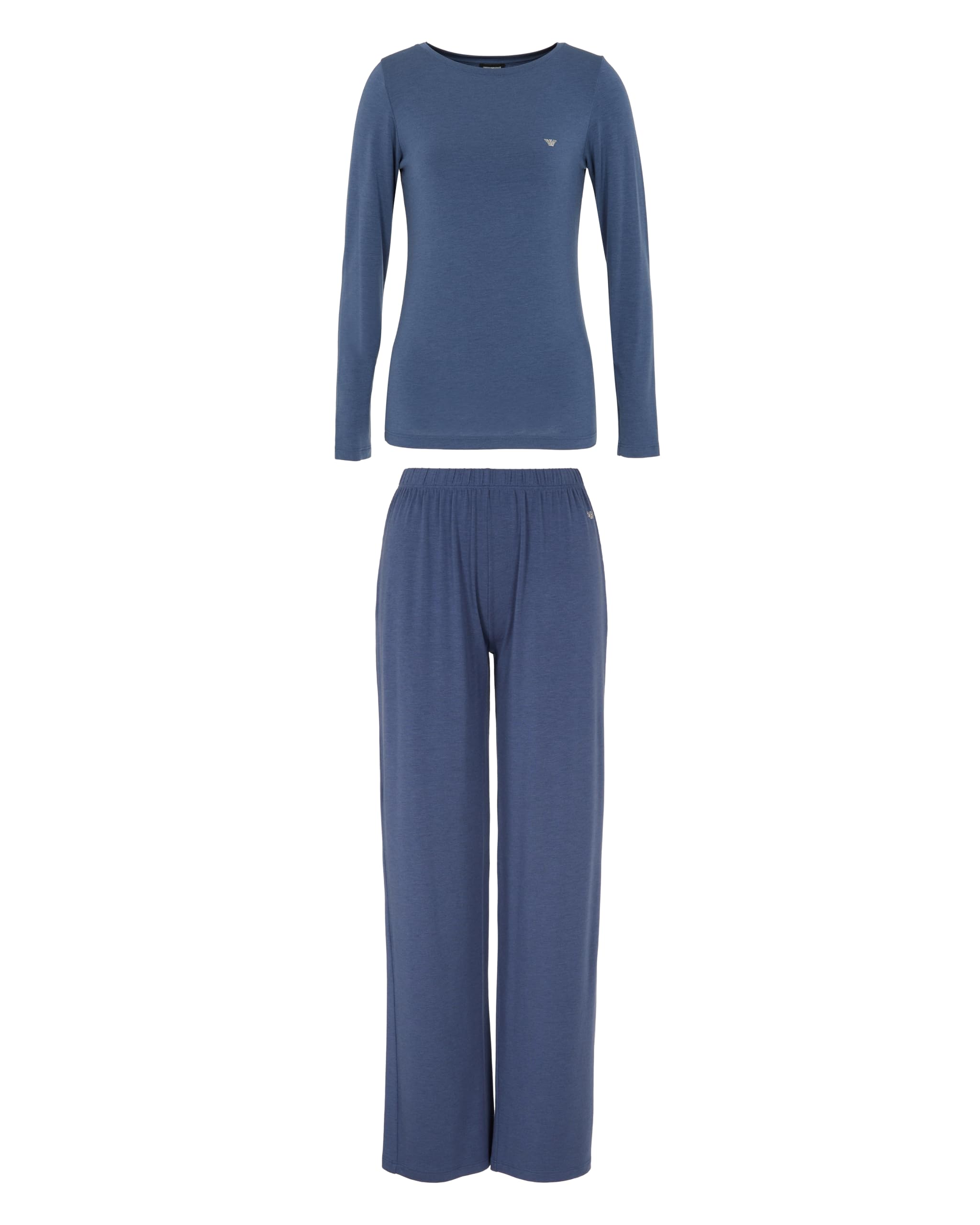 Emporio Armani Tech Wool Long Pajamas Set di Pigiama Donna (Pacco da 1)