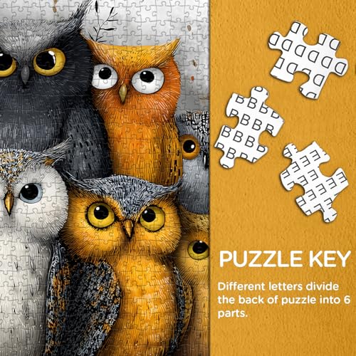 Puzzle de Animales Buhos 16 años miniatura 3