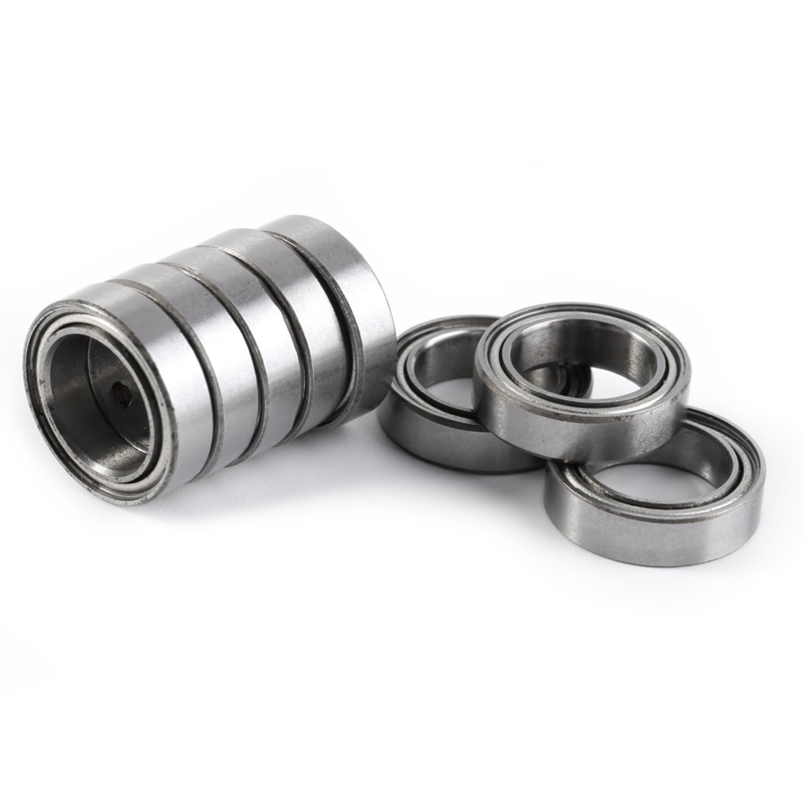 Skateboard Bearings, Rugged 10 * 15 * 4mm 6700ZZ Bearing, Double Shielded for Electric Motor Applications