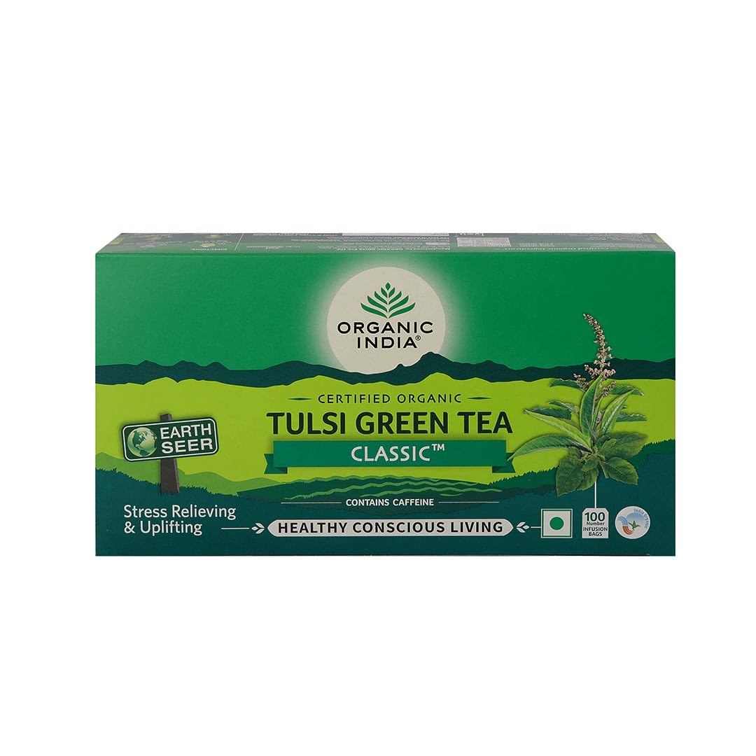Organic India Tulsi Green Tea Classic 100 Teabags (B0CNRNPPPL) Amazon Price History, Amazon Price Tracker