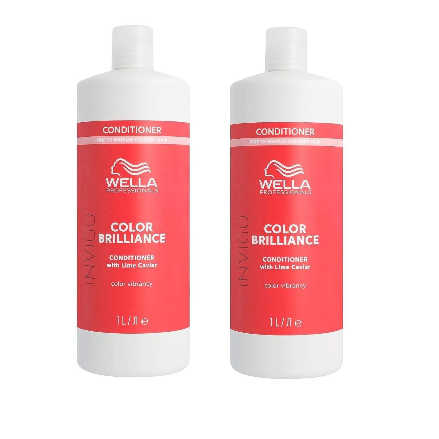 2er Wella Professionals Invigo Color Brilliance Vibrant Color Conditioner Fein/Normal, 1000ml