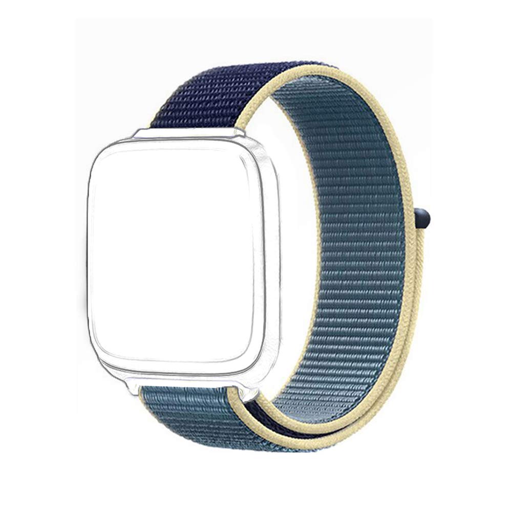 CellFAtherSoft Nylon Band Straps compatible for Fitbit Versa /Versa 2 /Versa SE /Versa Lite (Alaskan Blue) (Watch Not Included)