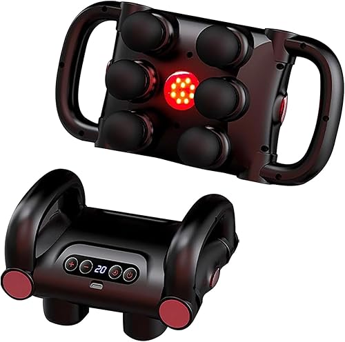Husband 2.0 Knot Buster - Pistola de masaje de tejido profundo mejorada 2026, masajeador de 6 bolas con 6 cabezas, 5 modos y 20 intensidades, alivio