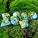Haxtec DND Dice Set Sharp Edge Resin Dice Set with Dice Case, D and D Dice, Polyhedral D&D Dice Set for Dungeons and Dragons TTRPGs DND Gift