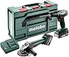 Metabo 685204500 Combo 2.4.3 BS 18 Cordless Drill W 18 L 9-125 Cordless Palm Grinding Set 1 4.0 Ah 18V Battery 1 2.0 Ah 18V Battery Charger