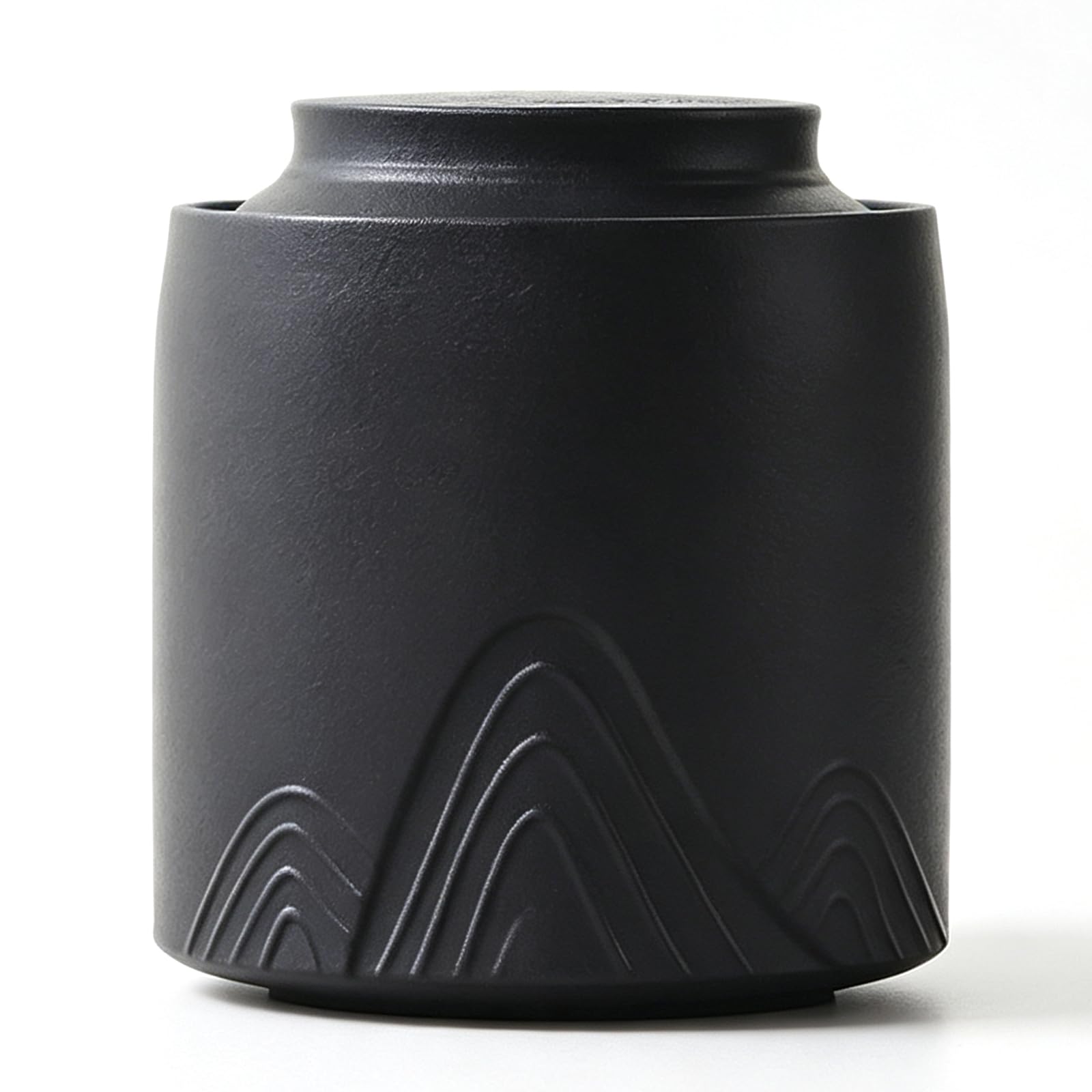 UpGBRF Ceramic Tea Canister Storage Pottery Jar Pantry 800ML Organizer