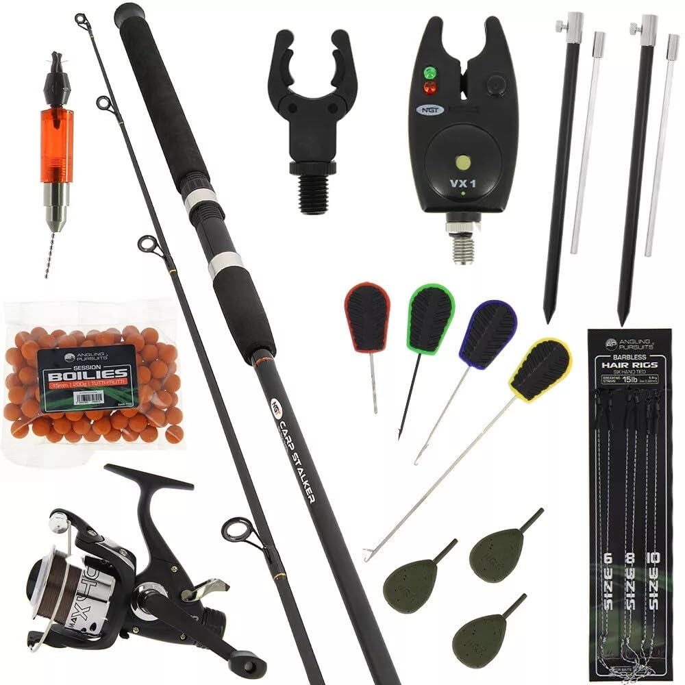 Carp Fishing Starter Kit 8ft Stalker Rod