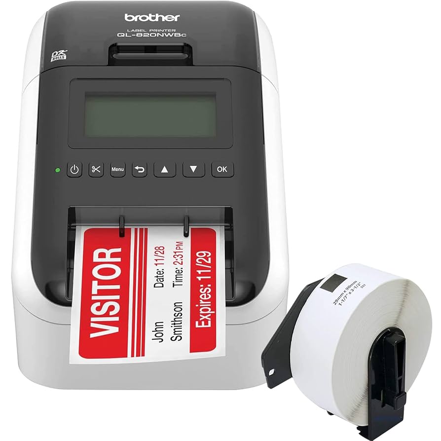 Brother QL-820NWBc ラベルプリンター Amazon.com : Brother QL-820NWBc Professional Ultra Flexible