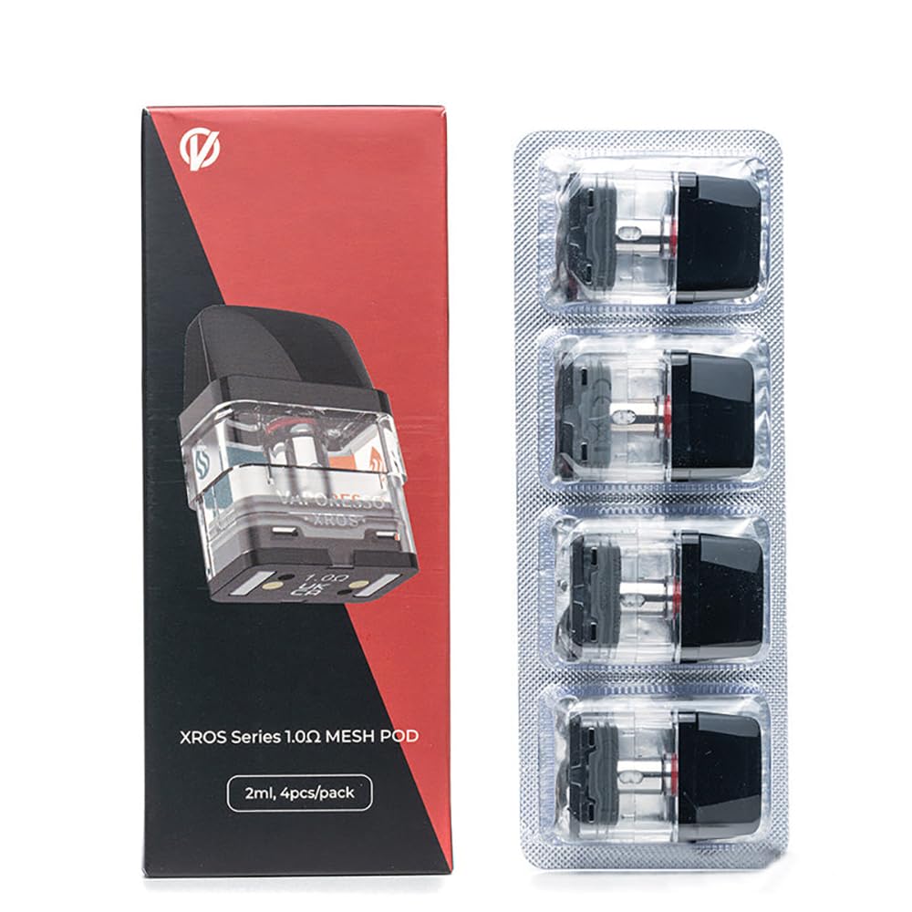 Vaporesso XROS Pod (1.0ohm × 4), cartouche de 4 ml 1.0ohm XROS Mesh Pod  Atomizer Fit For XROS/XROS MINI, No Nicotine : Amazon.fr: High-Tech