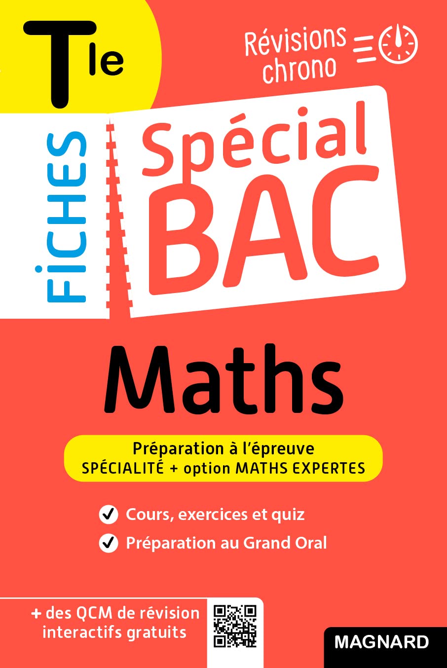 Spécial Bac Fiches Maths + Maths Expertes Tle Bac 2025: Tout le programme en 61 fiches, mémos, schémas-bilans, exercices et QCM