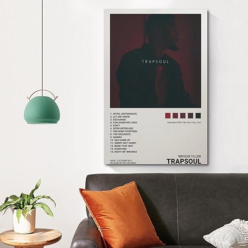 Miniatura 4 de OrdaLi Bryson - Póster de Tiller Trapsoul, portada de álbum de música, póster decorativo de pared, mural adecuado para sala de estar, dormitorio, 16