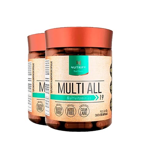 Kit 2 Multi All Multivitamínico Nutrify 60 Cápsulas
