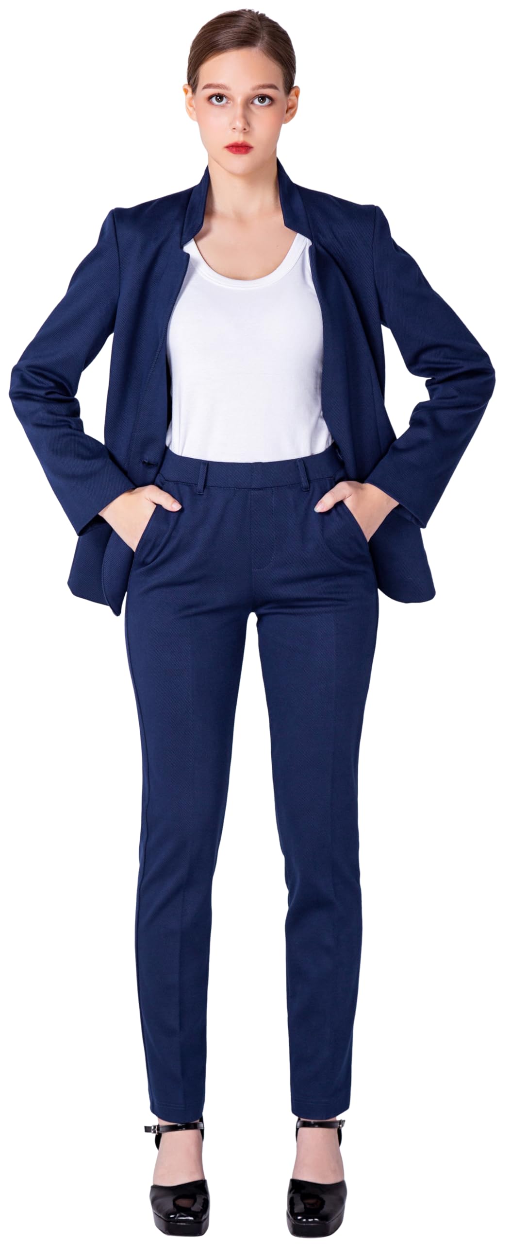 Hosenanzüge Für Damen Elegant Zweiteilig, Hosenanzug 2-teilig Anzüge Für Damen