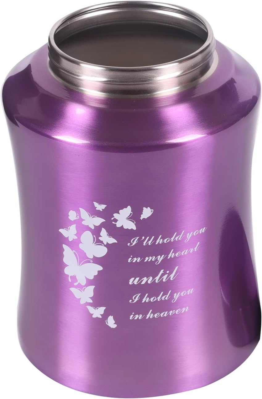 Urn for Human Ashes Adult,Cremation Urns for Ashes Male Female,Medium urn for Human Ashes for Dad Mom,Funeral urn Burial urn (160 Cubic inches, Butterfly) - Image 4