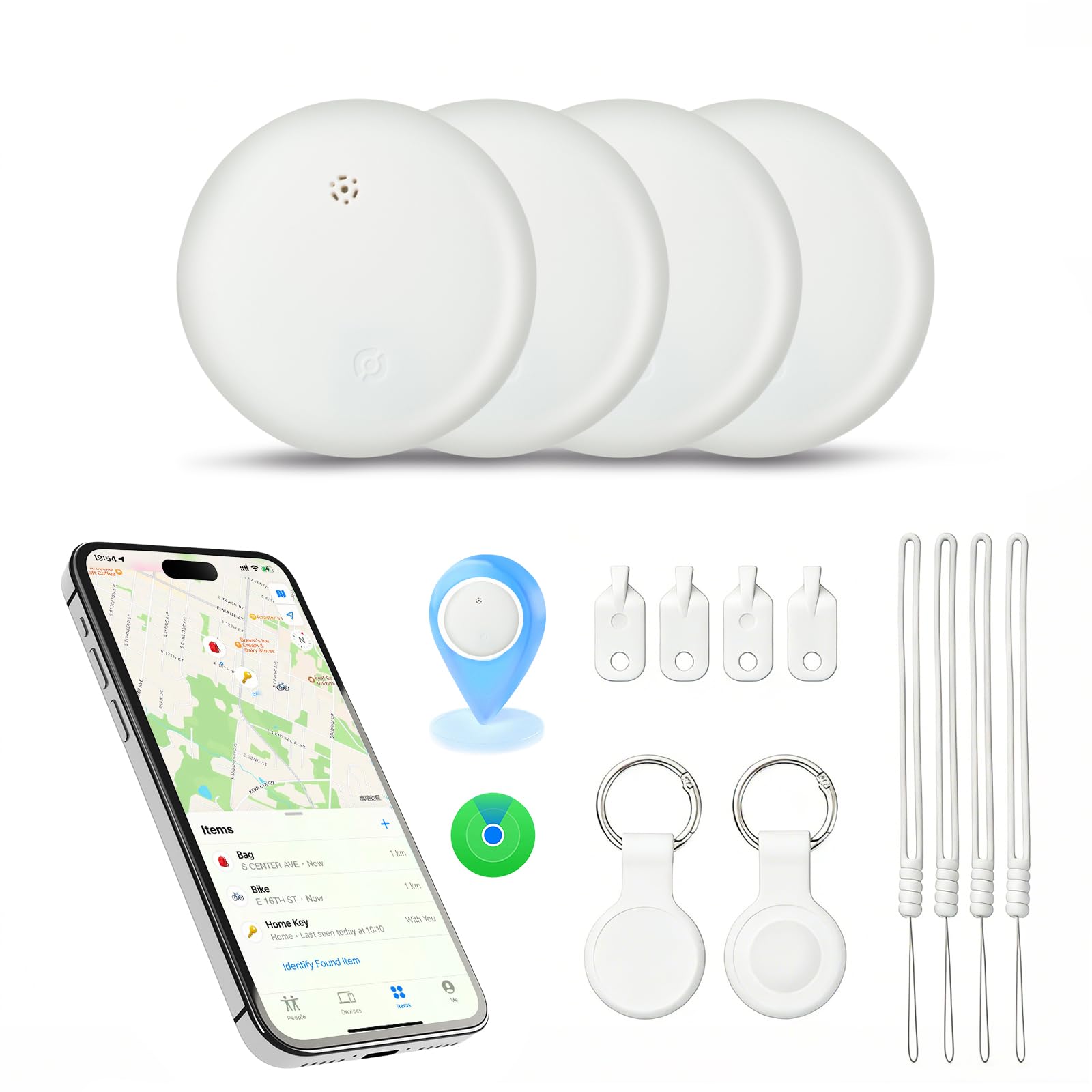 Smart Bluetooth Tracker Tag (White)-image-35