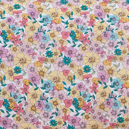 Sleepdown Enchanted Woodland Animals Multi Colour Floral Kids Children's Reversible Duvet Cover Quilt Bedding Set and Pillowcase-Two Designs Twin Pack-Single (135cm x 200cm), Polycotton, Multicolour