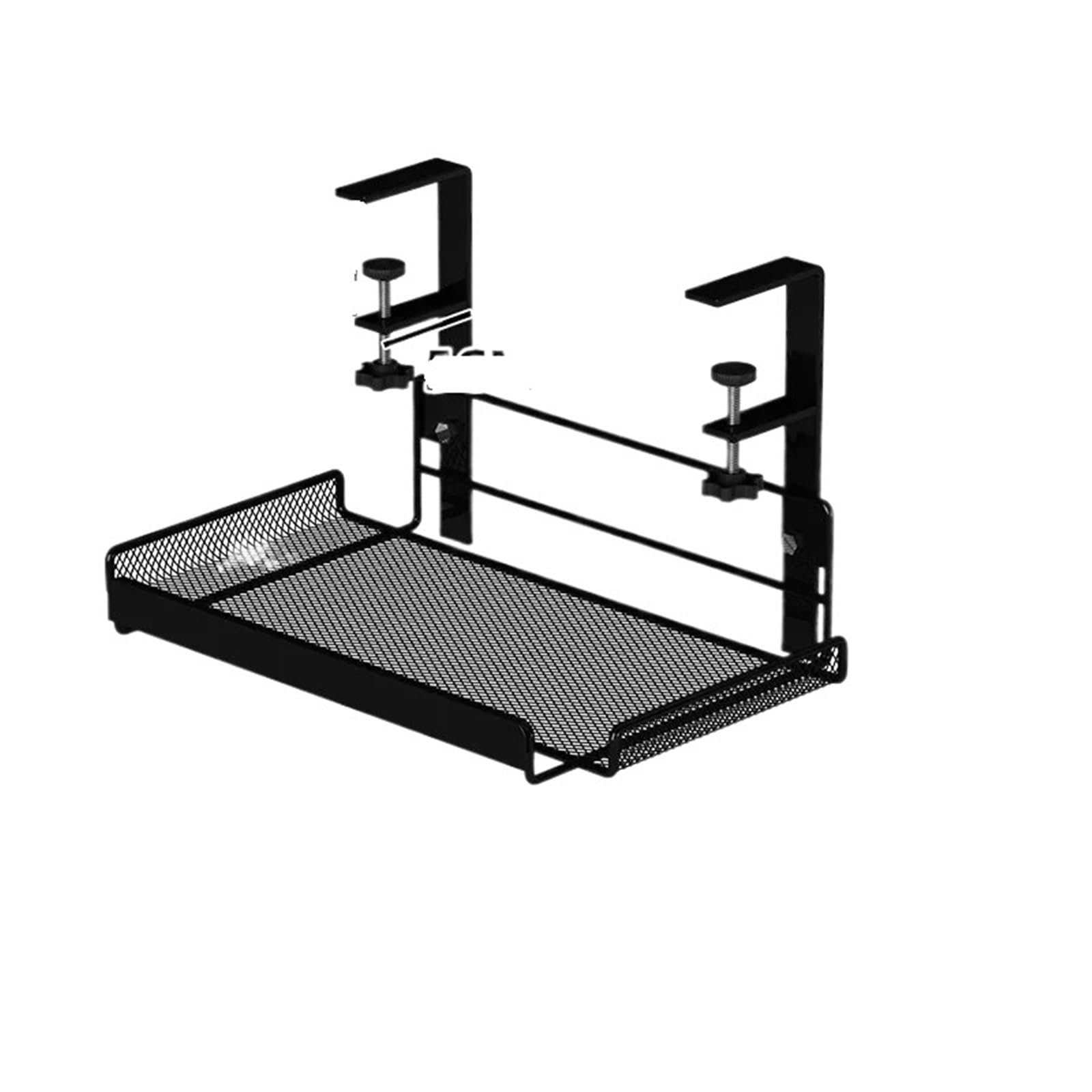 Cable Management Tray Under Desk Cable Management Tray, No Drill Steel Organizers, Wire Rack(Black)