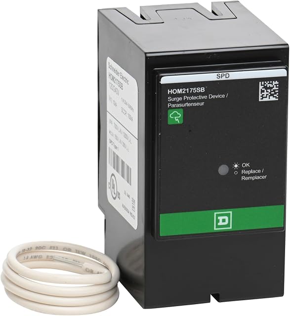 Square D by Schneider Electric HOM2175SB Homeline SurgeBreaker, surge protection device, 25kA, 120/240V, 1-phase, 3-wire
