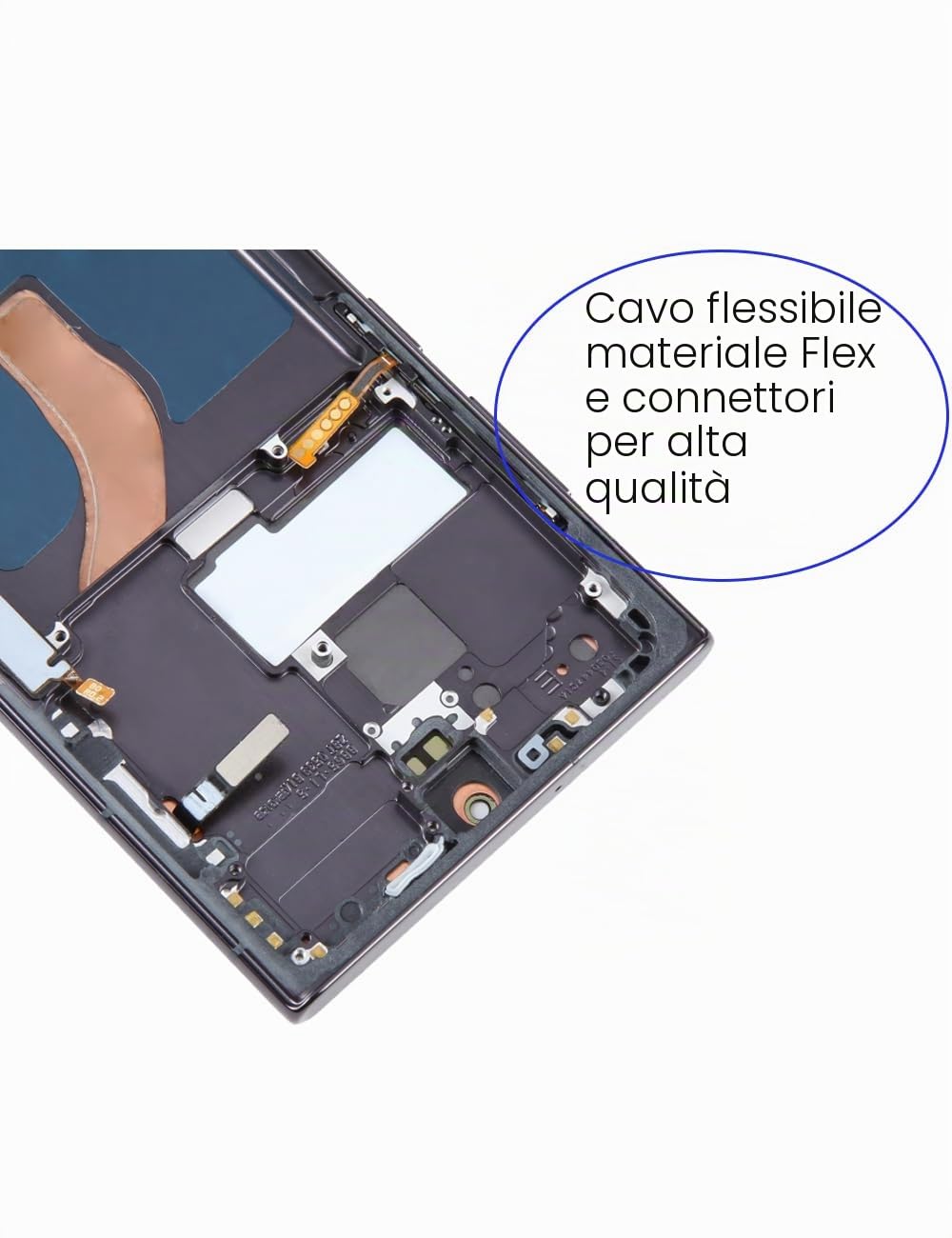 Display Schermo per Samsung S22 Ultra S908B S908B/DS TFT Nero con Cornice | Senza Impronte Digitali，con kit di riparazione，TFT LCD，HD Display，Sostituire lo schermo,Schermo non Curvo,EU Version