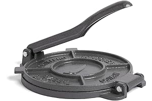 XL Empanada Maker Press 8 Inches. Forged Cast Iron Tortilla Maker for Home Kitchens