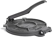 Alpha Living Tortilla Press – 8 Inch Cast Iron Quesadilla Maker – Heavy Duty Empanada Maker Press – Cast Iron Tortilla Maker for Kitchen, Home Use