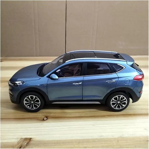 Scale Finished Model Car Die-cast 1:18 Scale For Beijing Hyundai Tucson Simulation Alloy Car Model Fan Collection Home Decoration Metal Ornaments Miniature Replica Car(Blue)