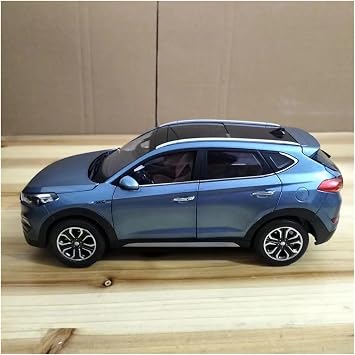 Scale Finished Model Car Die-cast 1:18 Scale For Beijing Hyundai Tucson Simulation Alloy Car Model Fan Collection Home Decoration Metal Ornaments Miniature Replica Car(Blue)